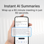 Comulytic Note Pro AI Note Taker Instant Al Summaries Wrap up a 60-minute meeting in just 60 seconds