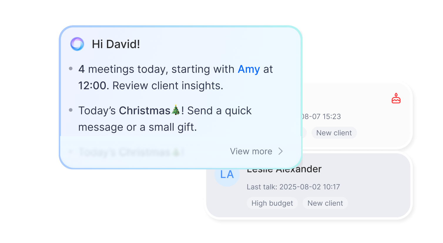 Client Relationship Nurturing: