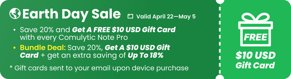 Earth Day sale: bundle offer and 10 US dollar gift card